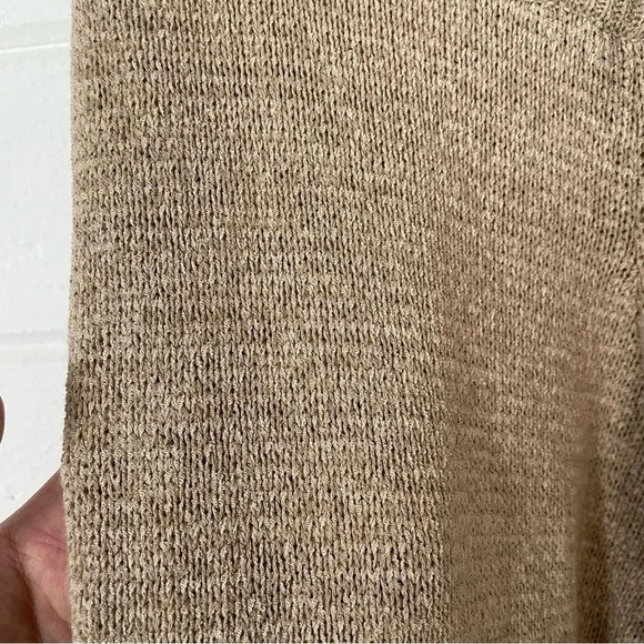 Beige Botany Women’s Knit Camel Baggy Relaxed Wide Leg Drawstring Pants Size S-M - Picture 7 of 7